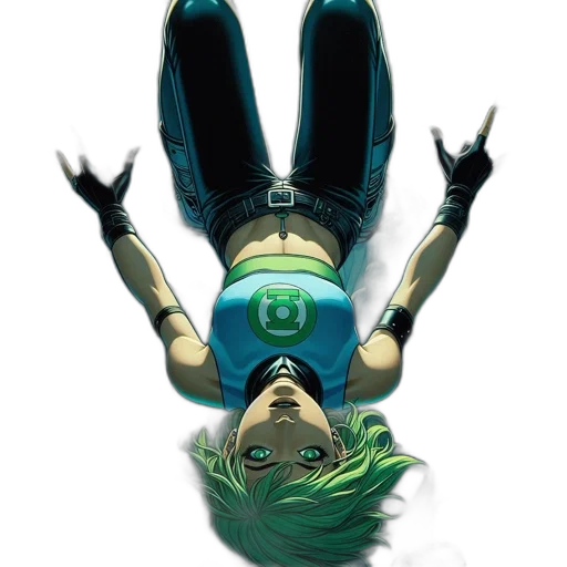 comic book art, concept art, cyberpunk, anime transparent PNG cut-out