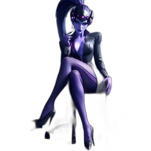 robot, staff, concept art, 3d render transparent PNG cut-out