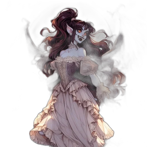 dress, staff, mask, creature transparent PNG cut-out