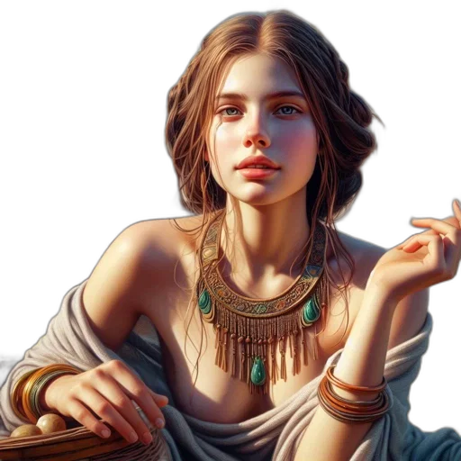 jewelry, face, staff, fantasy art transparent PNG cut-out