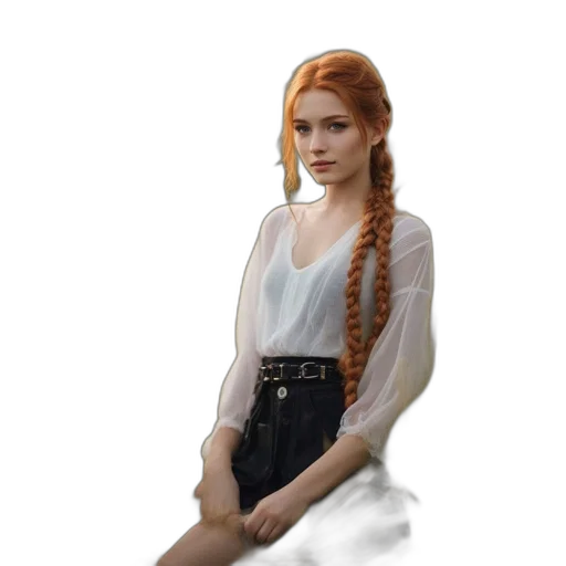 dress, hair, jacket, jewelry transparent PNG cut-out