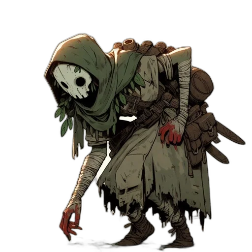 mask, weapon, creature, staff transparent PNG cut-out