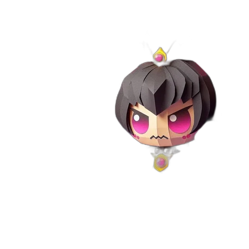 crown, staff, weapon, 3d render transparent PNG cut-out