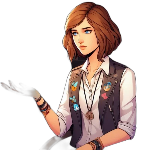staff, jacket, weapon, jewelry transparent PNG cut-out