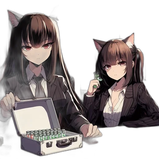 staff, robot, animal, anime transparent PNG cut-out
