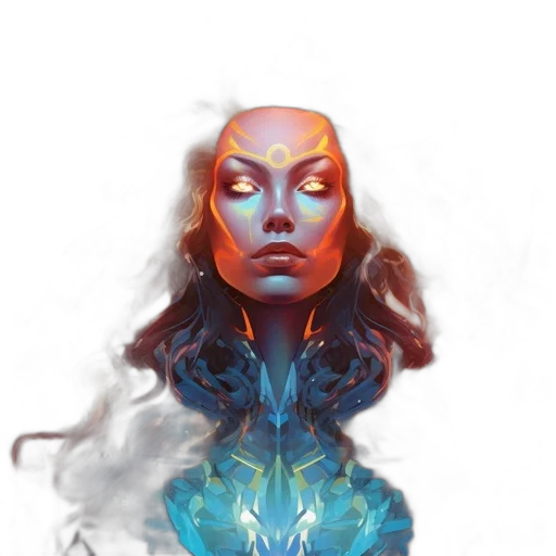 face, mask, creature, robot transparent PNG cut-out