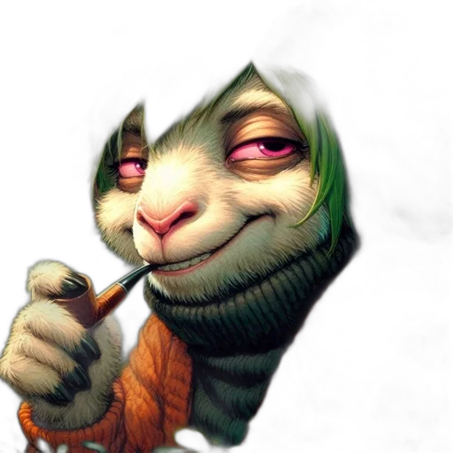 staff, mask, face, creature transparent PNG cut-out