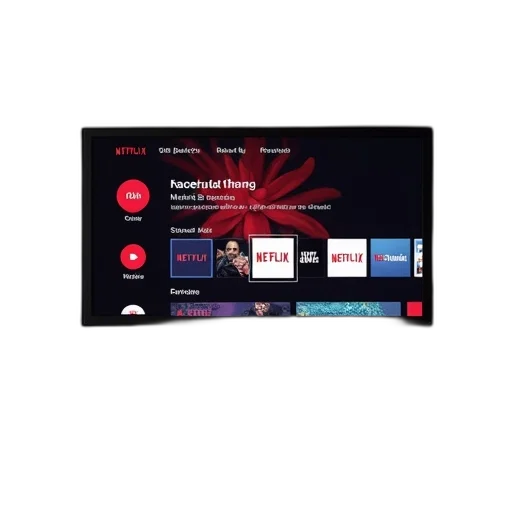 screen, netflix, streaming transparent PNG cut-out