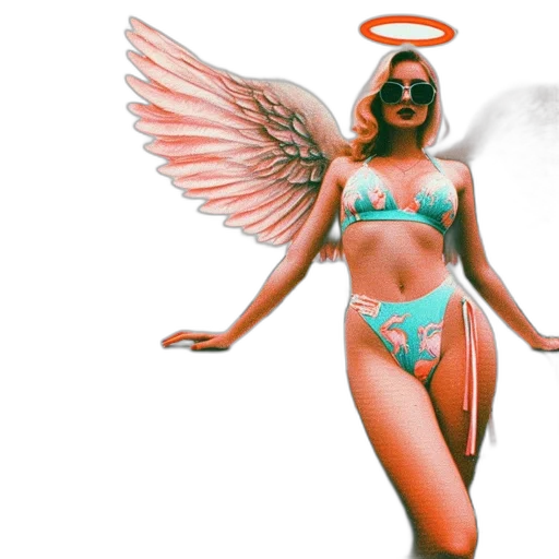 concept art, vaporwave, fantasy art, comic book art transparent PNG cut-out