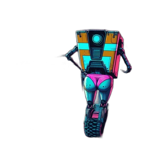 robot, shoes, jacket, weapon transparent PNG cut-out