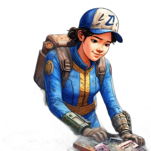 robot, weapon, staff, concept art transparent PNG cut-out