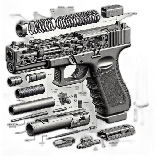 weapon, 3d render, photorealistic, concept art transparent PNG cut-out