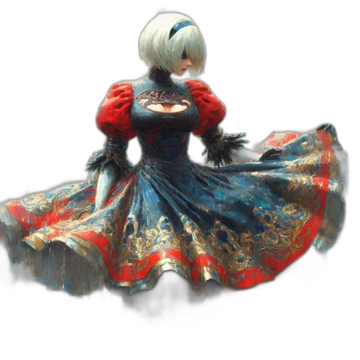 dress, jewelry, crown, robot transparent PNG cut-out
