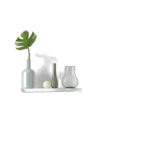 furniture, bottle, food, 3d render transparent PNG cut-out