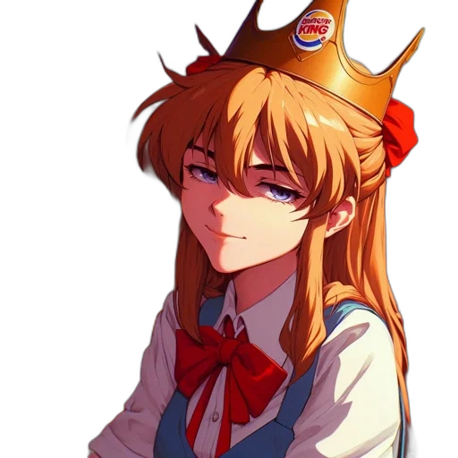crown, hat, staff, face transparent PNG cut-out