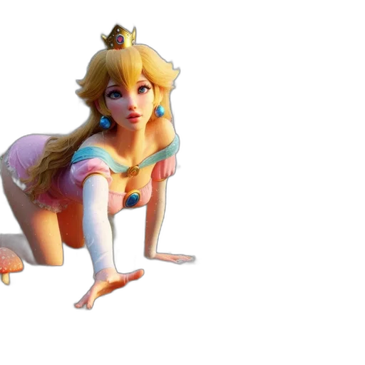 crown, dress, 3d render, concept art transparent PNG cut-out