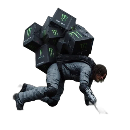 jacket, robot, creature, weapon transparent PNG cut-out