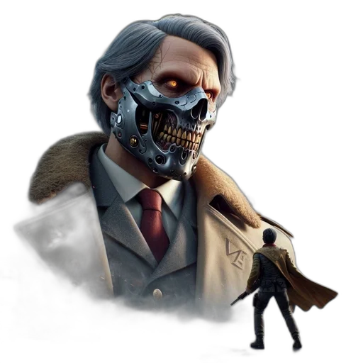 mask, face, concept art, pixel art transparent PNG cut-out