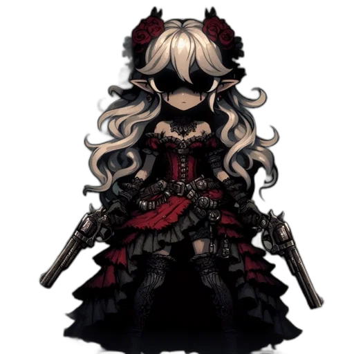staff, weapon, mask, dress transparent PNG cut-out