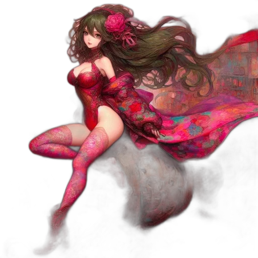 dress, concept art, fantasy art, pixel art transparent PNG cut-out