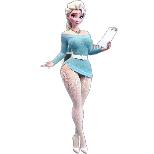 dress, staff, concept art, 3d render transparent PNG cut-out