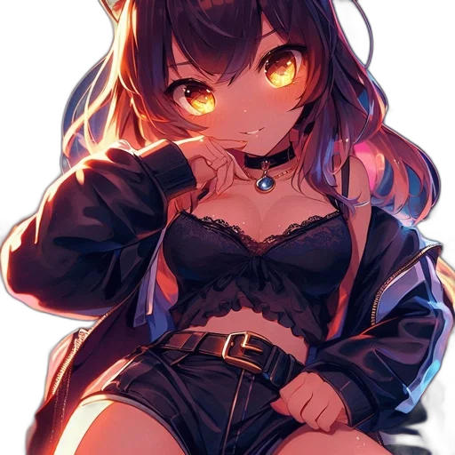 dress, jacket, dragon, weapon transparent PNG cut-out