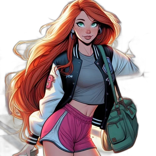 jacket, comic book art, concept art, cartoon transparent PNG cut-out