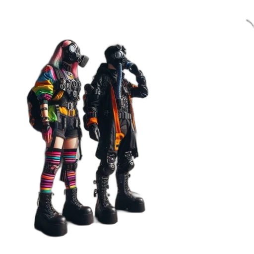 jacket, cyberpunk, concept art, 3d render transparent PNG cut-out