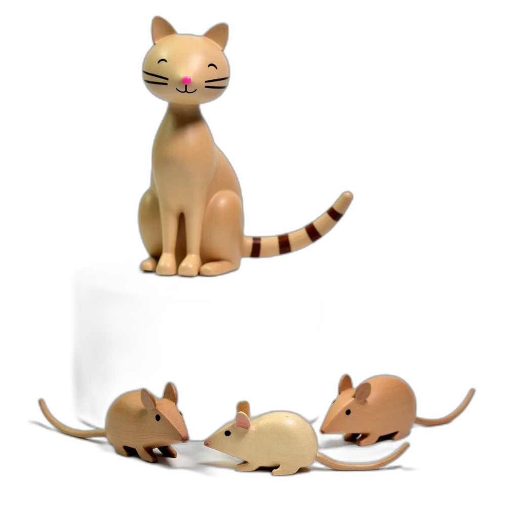 animal, creature, staff, 3d render transparent PNG cut-out