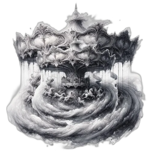 crown, mask, hair, dragon transparent PNG cut-out