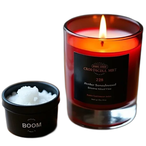candle, label, reads, grant transparent PNG cut-out