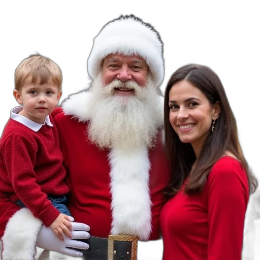 man, dressed, santa, claus transparent PNG cut-out