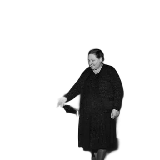 dress, jacket, staff, umbrella transparent PNG cut-out