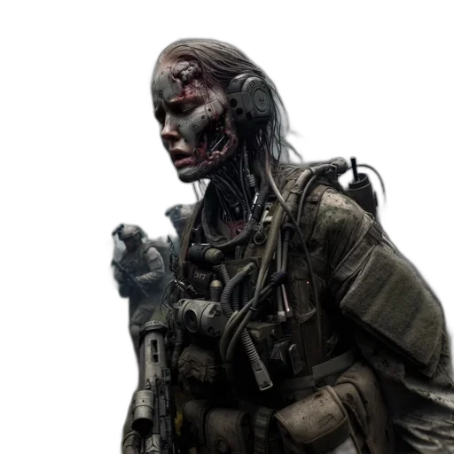 face, staff, weapon, creature transparent PNG cut-out