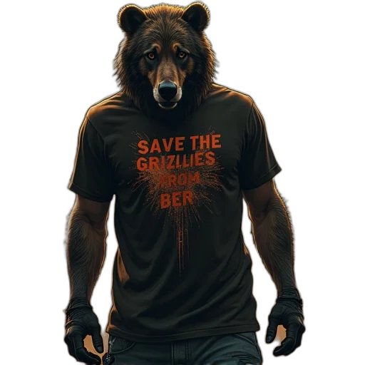animal, concept art, save, grizlies transparent PNG cut-out