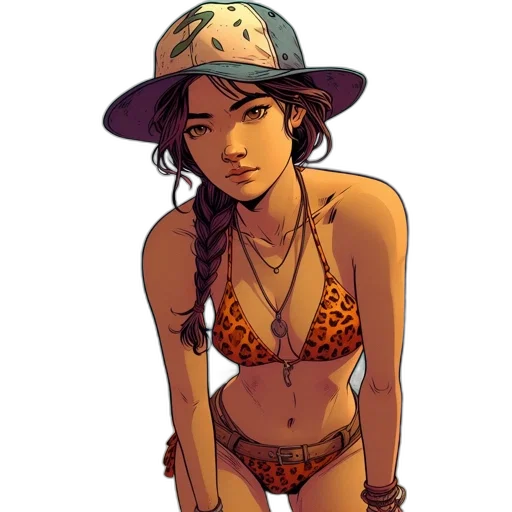 hat, concept art, comic book art, fantasy art transparent PNG cut-out