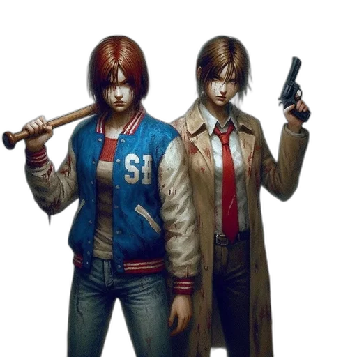 jacket, concept art, comic book art, pixel art transparent PNG cut-out