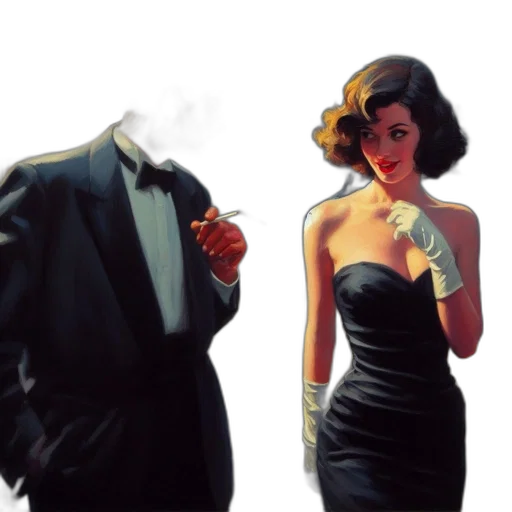dress, concept art, photorealistic, comic book art transparent PNG cut-out