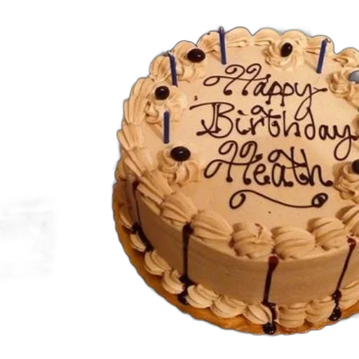 3d render, birthday, cake, message transparent PNG cut-out