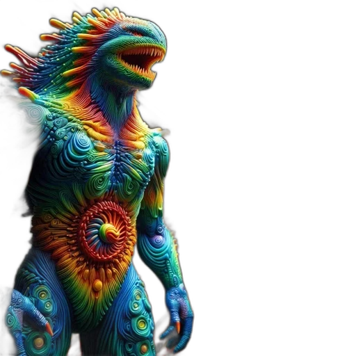 dragon, creature, animal, 3d render transparent PNG cut-out