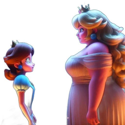 crown, dress, concept art, 3d render transparent PNG cut-out