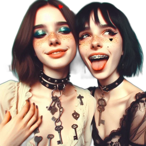 jewelry, face, mask, hair transparent PNG cut-out
