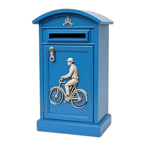 furniture, photorealistic, 3d render, blue transparent PNG cut-out