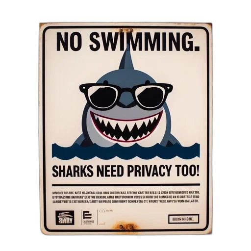 sign, beach, warns, swimming transparent PNG cut-out
