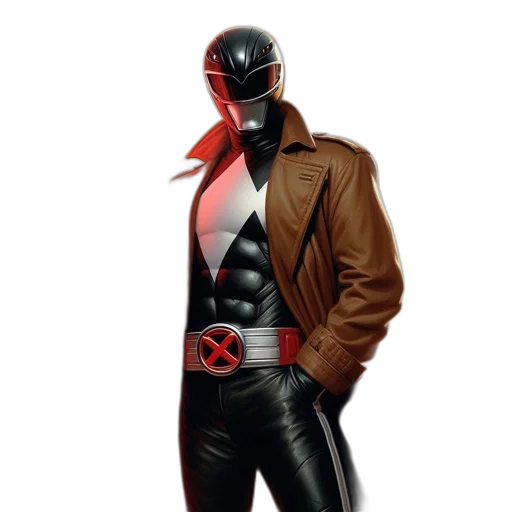jacket, robot, mask, concept art transparent PNG cut-out