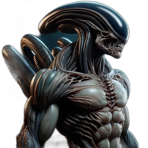 creature, concept art, 3d render, comic book art transparent PNG cut-out