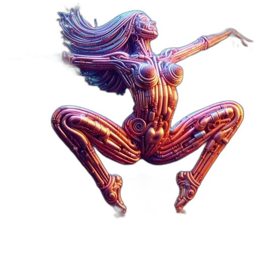 robot, creature, hair, jewelry transparent PNG cut-out