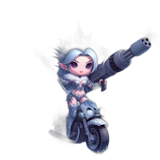 weapon, staff, robot, concept art transparent PNG cut-out