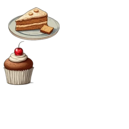 food, hat, pixel art, 3d render transparent PNG cut-out