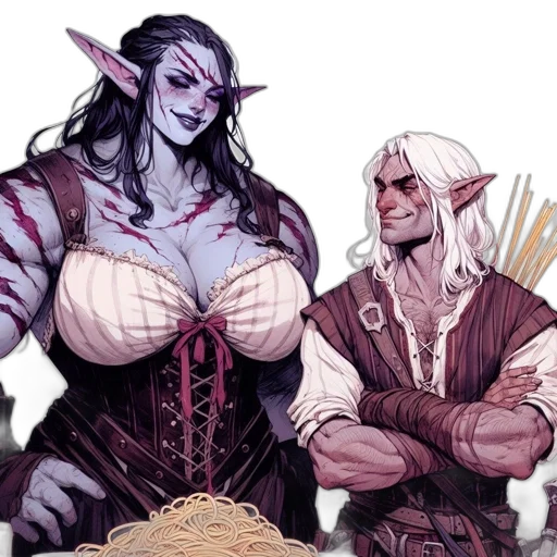 fantasy art, concept art, comic book art, pixel art transparent PNG cut-out